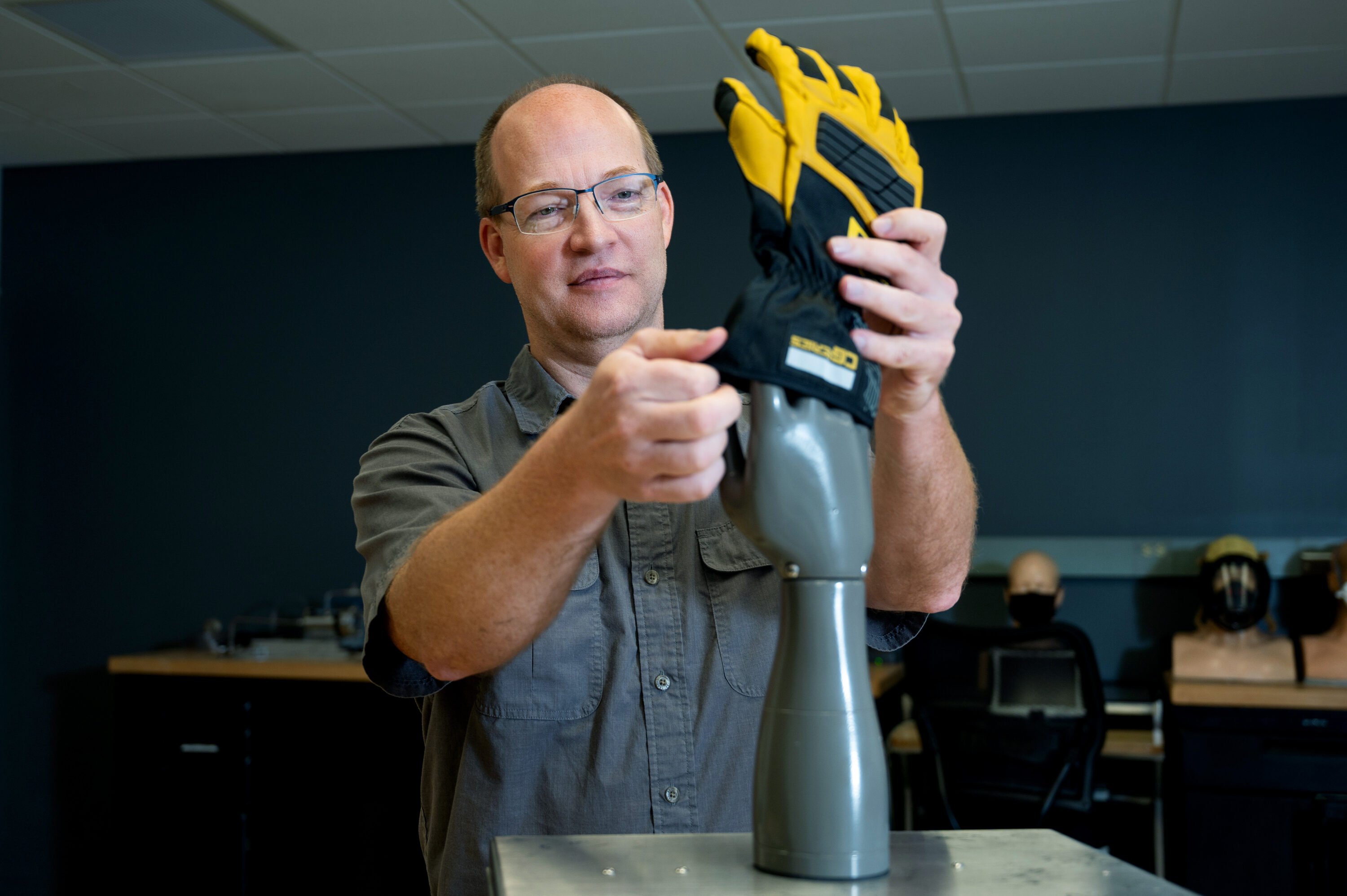 Hand manikin at TPACC. Photo credit = NCState