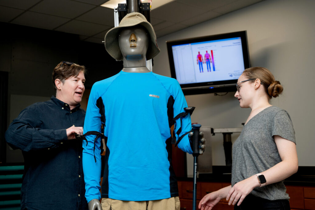 People working on a manikin at TPACC - Credit = NCState